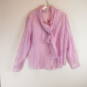 Bianca Nygard Bow Blouse Size 14 Lavender